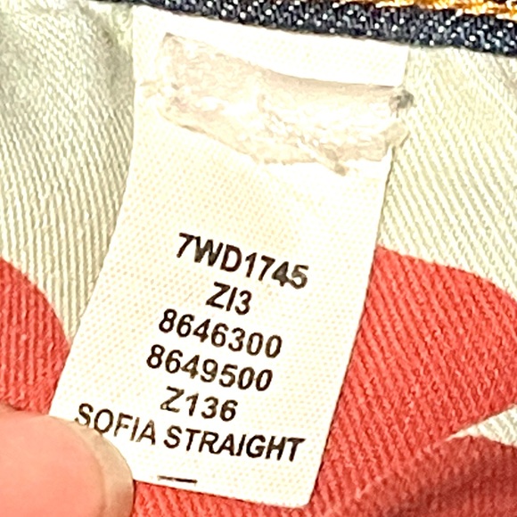 Women’s Lucky brand Sofia straight leg dark denim jeans - Picture 7 of 7